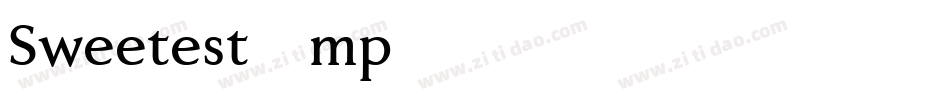 Sweetest-mp65字体转换
