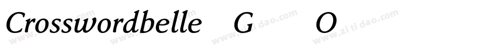 Crosswordbelle-G66O字体转换