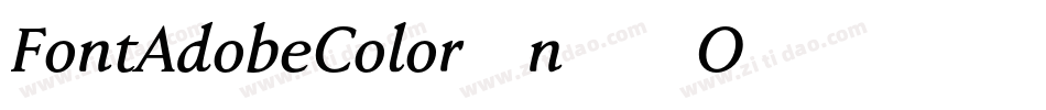FontAdobeColor-n66O字体转换