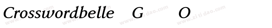 Crosswordbelle-G66O字体转换