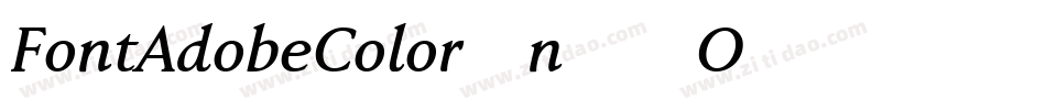 FontAdobeColor-n66O字体转换