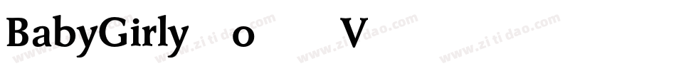 BabyGirly-o75V字体转换