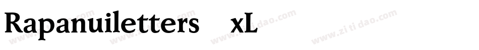 Rapanuiletters-xL75字体转换