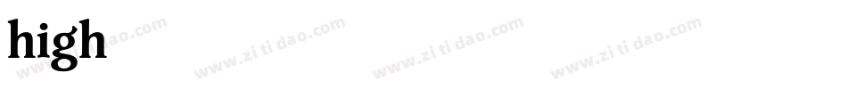 high75字体转换