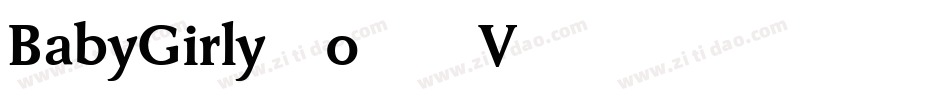BabyGirly-o75V字体转换