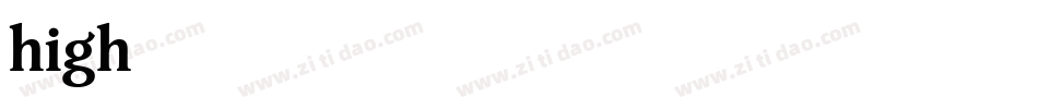 high75字体转换