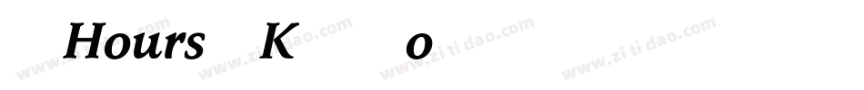 7Hours-K76o字体转换
