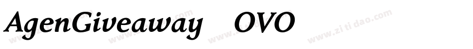 AgenGiveaway-OVO76字体转换