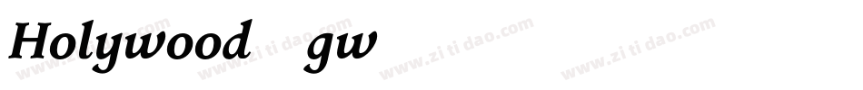 Holywood-gw76字体转换