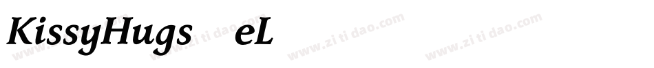 KissyHugs-eL76字体转换