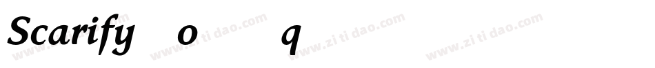 Scarify-o76q字体转换