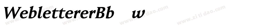 WeblettererBb-w76字体转换