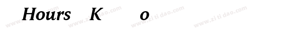7Hours-K76o字体转换