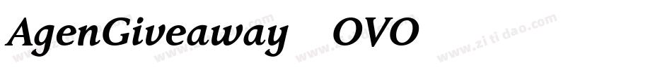AgenGiveaway-OVO76字体转换