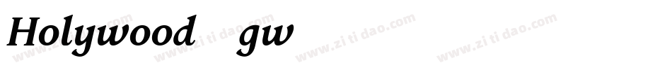 Holywood-gw76字体转换