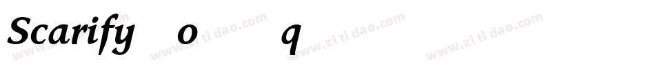 Scarify-o76q字体转换