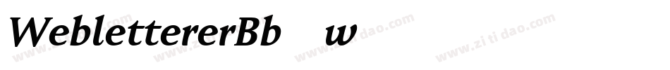 WeblettererBb-w76字体转换