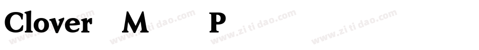 Clover-M85P字体转换