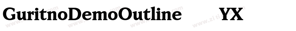 GuritnoDemoOutline-9YX85字体转换