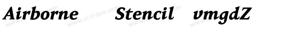 Airborne86Stencil-vmgdZ字体转换