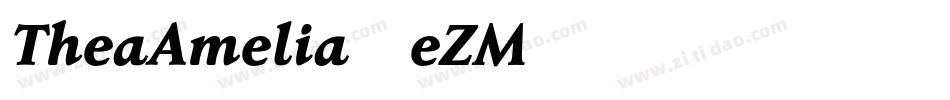 TheaAmelia-eZM86字体转换