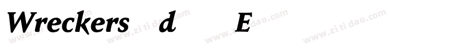 Wreckers-d86E字体转换