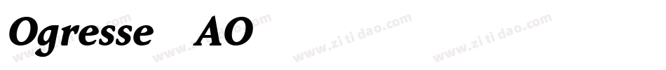 Ogresse-AO86字体转换