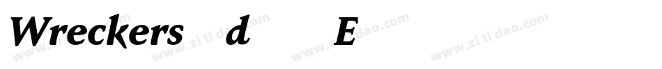 Wreckers-d86E字体转换