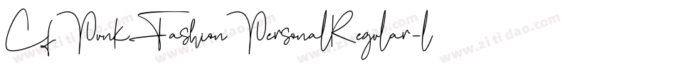 CfPunkFashionPersonalRegular-l2My字体转换