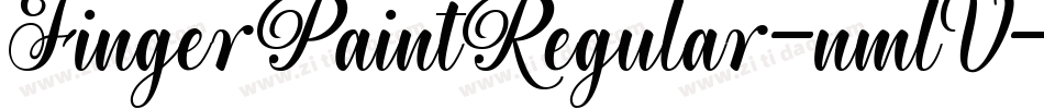 FingerPaintRegular-nmlV字体转换