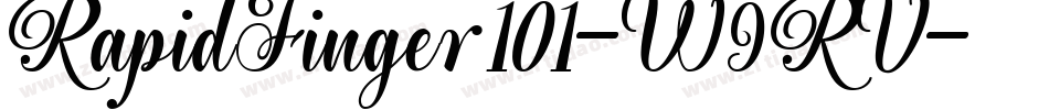RapidFinger101-W9RV字体转换