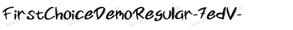 FirstChoiceDemoRegular-7edV字体转换