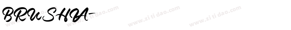 BRUSHIA字体转换