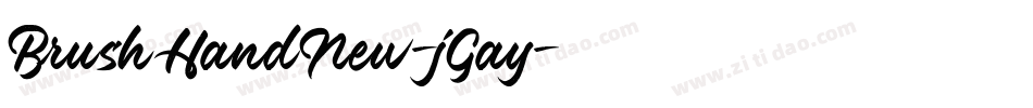 BrushHandNew-jGay字体转换
