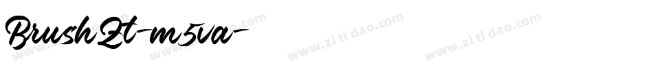 BrushZt-m5va字体转换