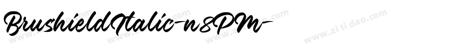 BrushieldItalic-n8PM字体转换