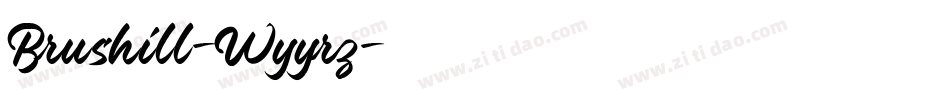 Brushill-Wyyrz字体转换