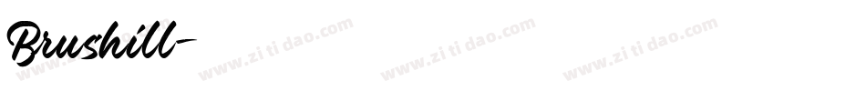 Brushill字体转换