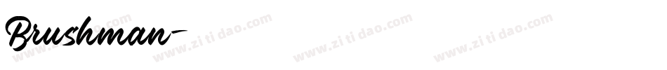 Brushman字体转换
