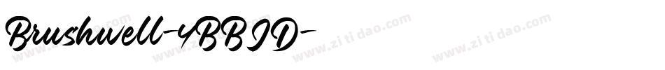 Brushwell-4BBJD字体转换