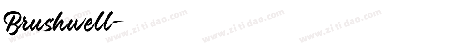 Brushwell字体转换
