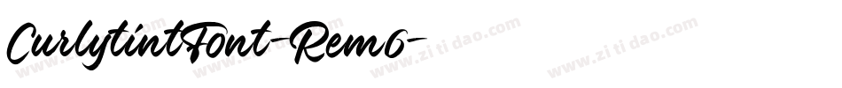 CurlytintFont-Rem6字体转换