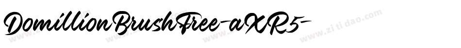 DomillionBrushFree-aXR5字体转换