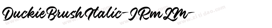 DuckieBrushItalic-JRmLM字体转换