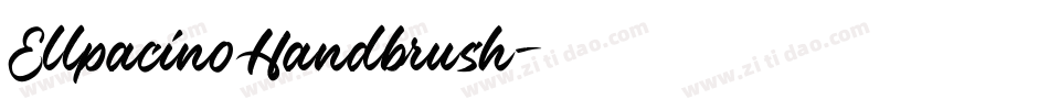 EllpacinoHandbrush字体转换