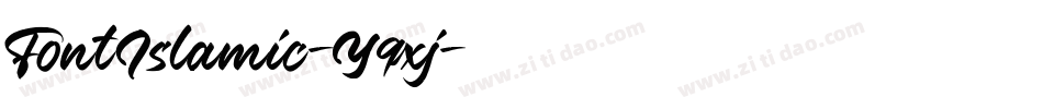 FontIslamic-Y9xj字体转换