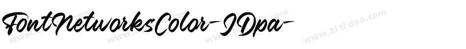 FontNetworksColor-JDpa字体转换