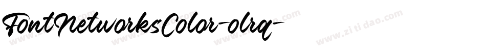 FontNetworksColor-olrq字体转换