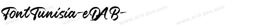 FontTunisia-eDAB字体转换
