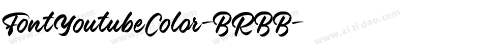 FontYoutubeColor-BRBB字体转换 FontYoutubeColor-BRBB字体转换
